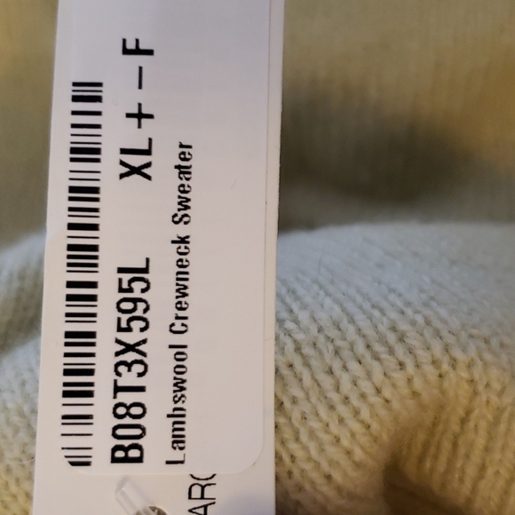 Goodthreads Men's Lambswool Crewneck Sweater in Seafoam Green Size XL - Picture 5 of 7